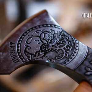 Hache viking de l'arbre de vie - Boom des Levens vikingbijl - Tree of Life viking axe