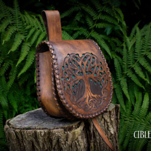 Large Leather Satchel - Tree of Life