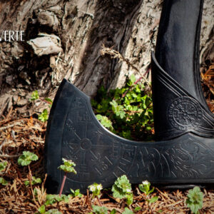Fenrir & Vegvisir Viking axe - Hache viking Fenrir et Vegvisir - Fenrir & Vegvisir Vikingbijl