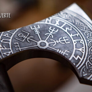 Fenrir & Vegvisir Viking axe - Hache viking Fenrir et Vegvisir - Fenrir & Vegvisir Vikingbijl