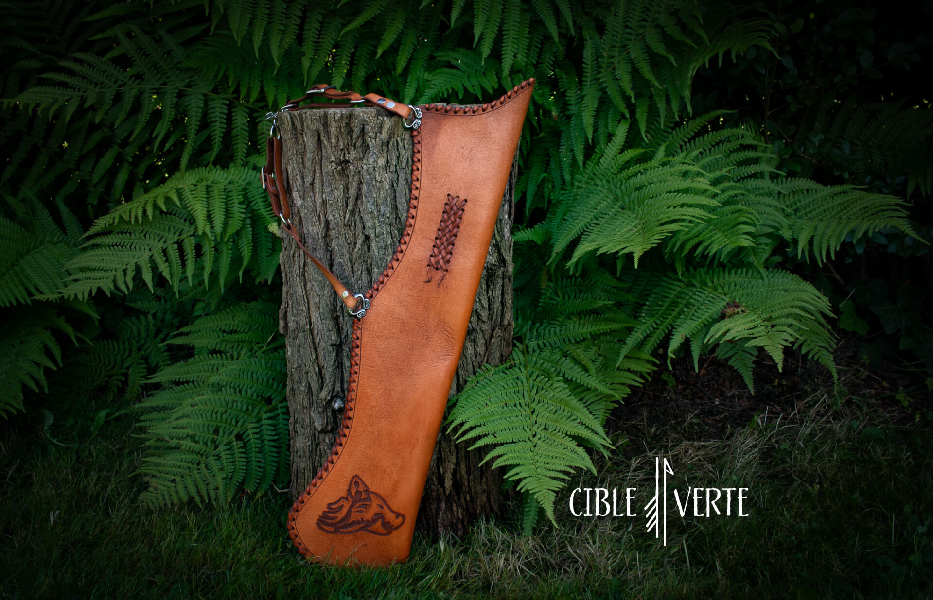 Hip Quiver with Engraved Ornament - Heupkoker met gegraveerd ornament - Carquois de hanche avec ornement gravé