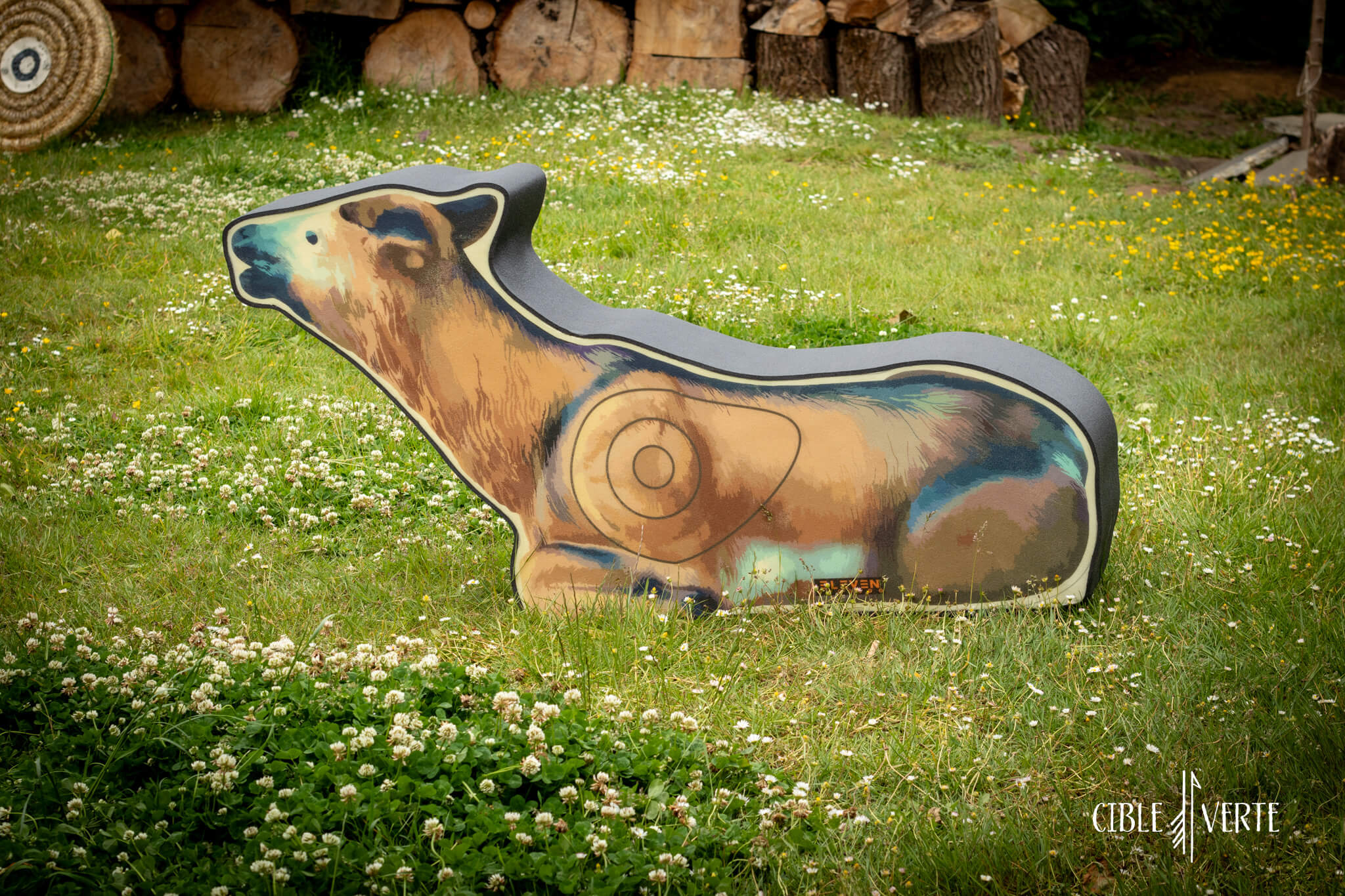 Eleven 2½D Bedded Elk Polyfoam Archery Target