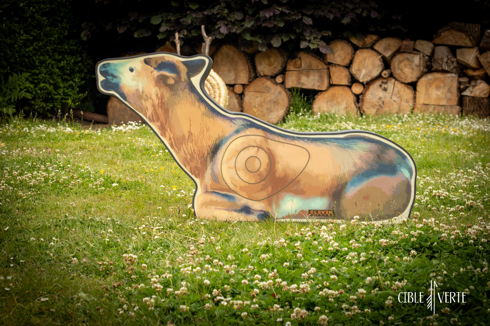 Eleven 2½D Bedded Elk Polyfoam Archery Target