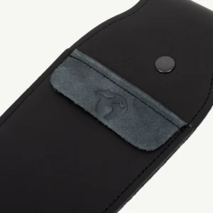Pocket Quiver in black suede and leather – holds 6–8 arrows